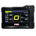 PRD GT 3.5 digital motorsport display showing RPM, MAP, AFR, CLT, and IAT on a color screen